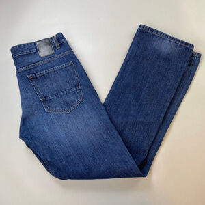 Smith & Jones Bootcut Jeans Blue Men’s 36 Cotton Western Casual Denim Fade